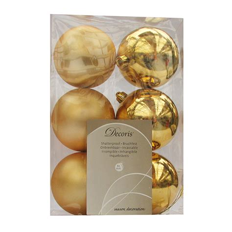 Novogodišnji ukrasi kugle zlatne KM 22050 | Volim svoj dom