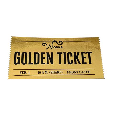 Wonka Golden Ticket Font Willy Wonka Golden Ticket PNG Transparent