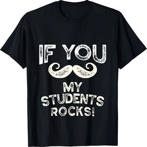 If You Mustache My Students Rock Funny Teacher Tee Gift Women's T Shirt ...