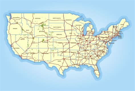 US Road Maps - 10 Free PDF Printables | Printablee - Worksheets Library