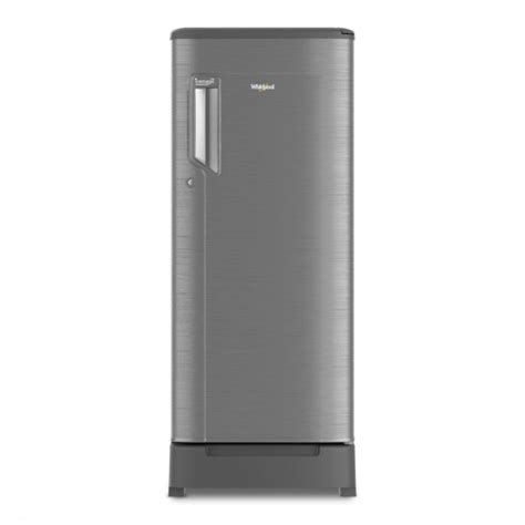 Whirlpool 184L 2 Star Single Door Refrigerator with base drawer (205 I ...