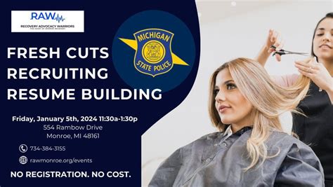 Fresh Cuts, Recruiting, & Resume Building, Recovery Advocacy Warriors ...