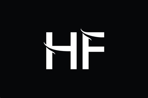 HF Monogram Logo Design By Vectorseller | TheHungryJPEG