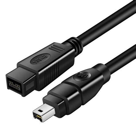 Yeung Qee FireWire 800 to 400 Cable 6ft,IEEE 1394B 9 Pin Male to 4 Pin ...