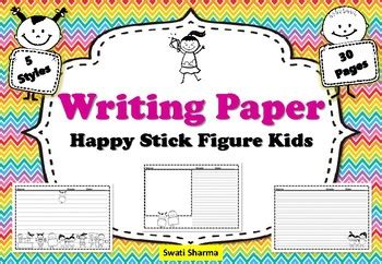 Happy Stick Kids/Back to School/End Of Year Writing Paper worksheet by ...