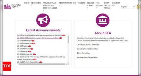 KCET 2023 answer key released on kea.kar.nic.in; download here - Times ...