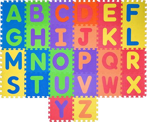 Tapis de jeu d'alphabet non toxique pour les enfants Maroc | Ubuy