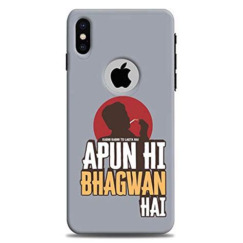 BLACKOVE Printed Design APUN HI BHAGVAN HAI I Phone X Logo Cut Mobile ...