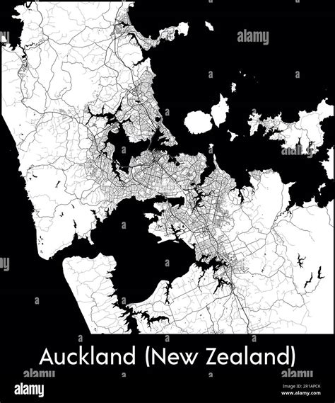 City Map Oceania New Zealand Auckland (New Zealand) vector illustration Stock Vector Image & Art ...