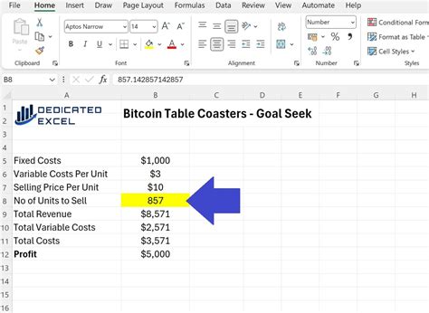Learn How to Goal Seek in Excel | Dedicated Excel