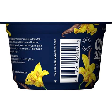 Chobani 20G Protein Zero Sugar Added Greek Yogurt - Vanilla - Shop ...