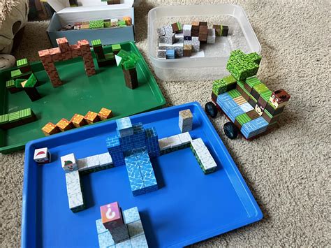 Magnetic Blocks-Build Mine Magnet World Ice Edition, Magnetic Tiles ...