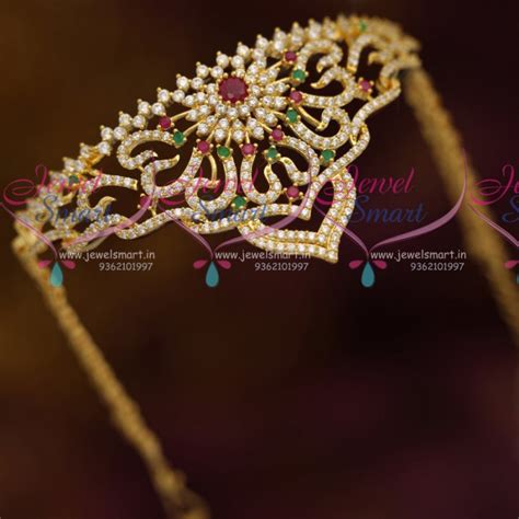 AR7245 Ruby Emerald Belt Vanki Armlet Bajuband Traditional Gold Plated ...