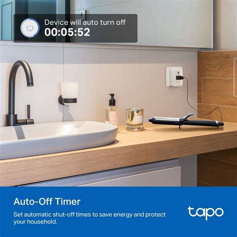 TP-Link Tapo P110 Mini 16A Wi-Fi Plug with Energy Monitoring, Away Mode ...