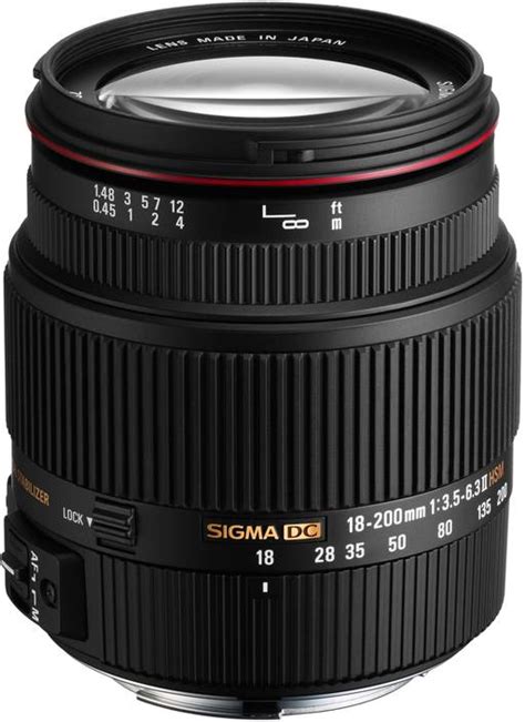 Sigma 18 - 200 mm F3.5-6.3 II DC (OS) HSM for Nikon Digital SLR Lens ...