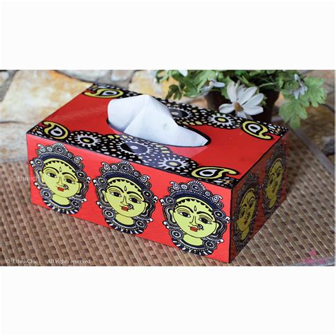 Tissue Box - Kalamkari face – EthniiChic