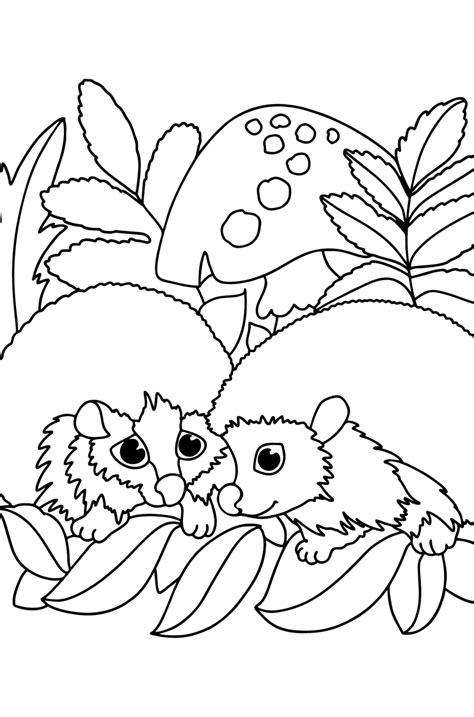 Hedgehogs Coloring pages - Download, Print, and Color Online!
