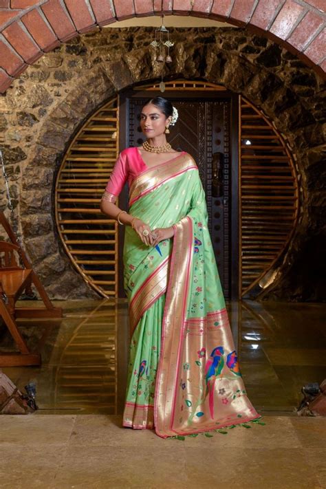 Mayuri Parrot B Exclusive Paithani Silk Saree Collection