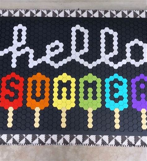 Letterfolk tile mat – Artofit