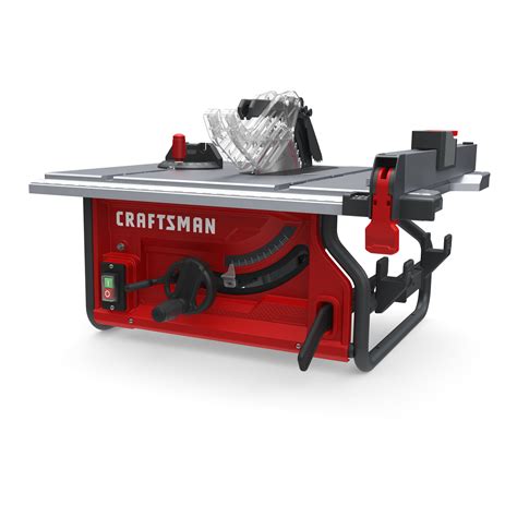 CRAFTSMAN 10-in 15-Amp 120-Volt Corded Portable Jobsite Table Saw with ...