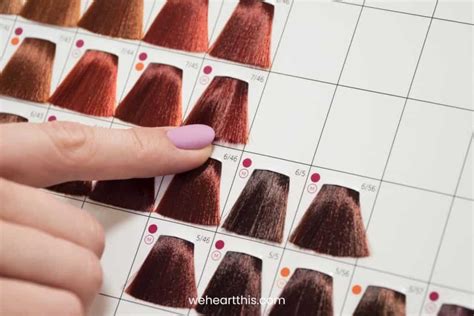 Hair Color Chart By Numbers 的图像结果