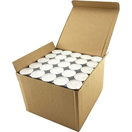 Amazon Brand - Solimo Wax Tealight Candles, 3-Hour Burn Time, Smokeless ...