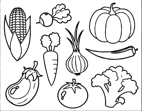 Vegetable Coloring Pages - Best Coloring Pages For Kids
