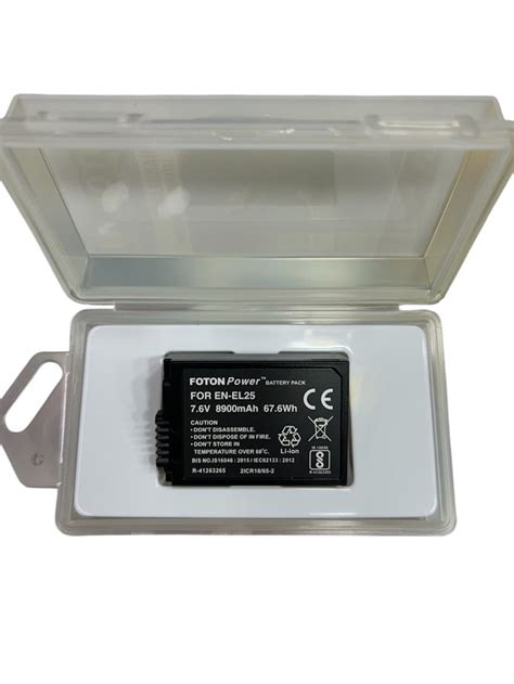 EL25 Foton Power 8900mah Camera Battery - High Capacity Battery – camcart