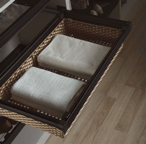 Pull out PVC Rattan Basket, Aluminium Frame and Rattan interior for 30 ...