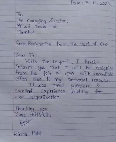Mitshi India's CFO Rinku Patel Resigned: Read His Viral Handwritten Letter