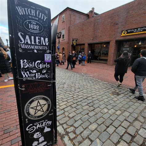 Town of Salem, Massachusetts during Halloween Weekend Editorial Photo ...