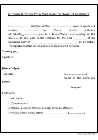 Proxy Voting Letter Example 的图像结果