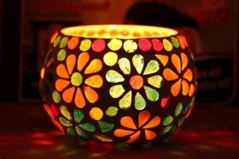 Buy Homesake Glass Moroccan Tea Light Candle Holder, Pack of 2 Online ...