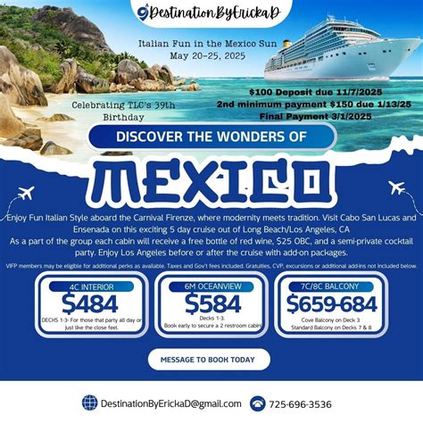 Carnival Firenze May 2025, Los Angeles, Long Beach, California ...