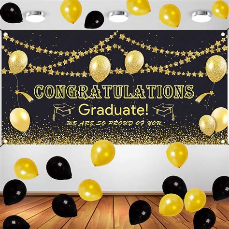 Graduation Decorations Party Banner Balloons India | Ubuy