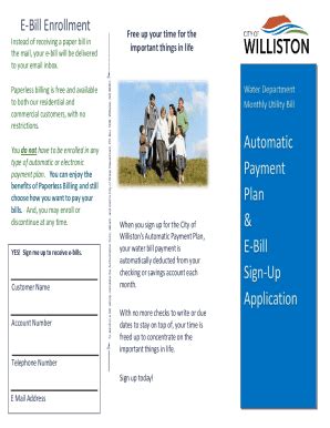 Fillable Online Sign up for paperless council tax bills Fax Email Print ...