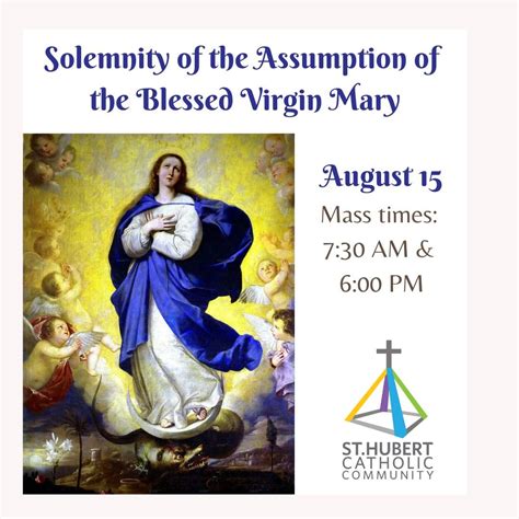 Solemnity of the Assumption of the Blessed Virgin Mary — St. Huberts ...