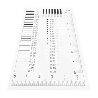 DEARMAMY High Precision SEC Size Estimation Chart Transparency Flaw ...