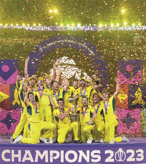 Australia HEAD home with 6th WC title