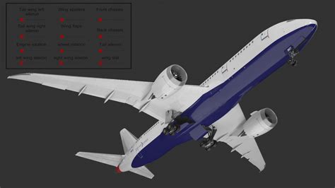 3D Commercial Jet Airliner Boeing 787-8 Rigged model | 3D Molier ...