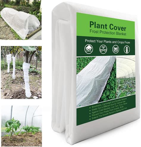 YFFSIDMY Plant Covers Freeze Protection, 6.5'x16' Frost Blankets for ...