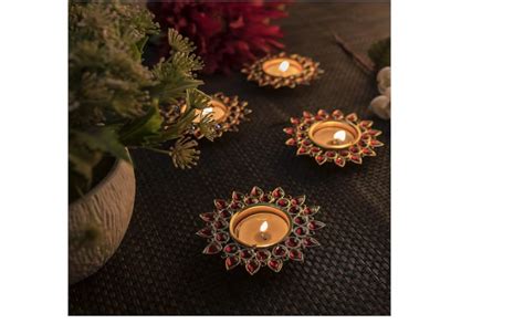 Buy Crystal Tealight Candle Holder Votives Bowl Holders for Home ...