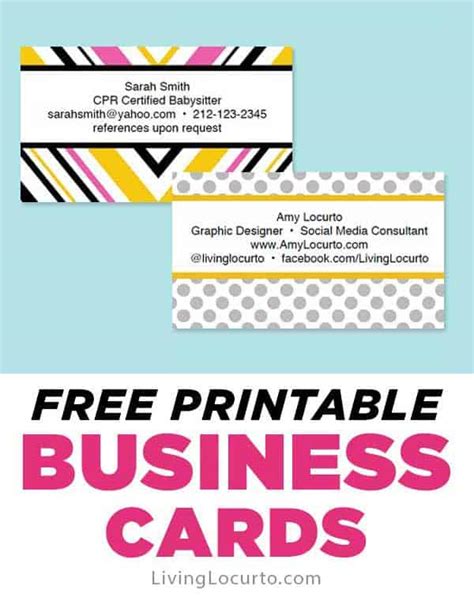 Template for Business Cards Free Printable 的图像结果