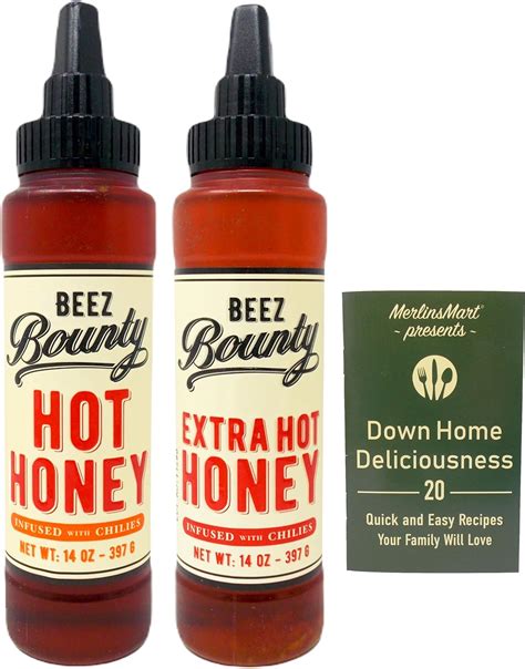 Amazon.com : Beez Bounty Hot Honey Chile Infused Condiment 2 Flavor ...