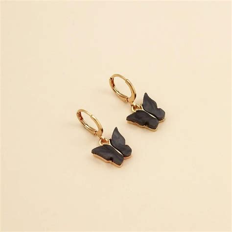 Pinapes clip on earrings for women and girls (Black, pack of 2) – HalfPe