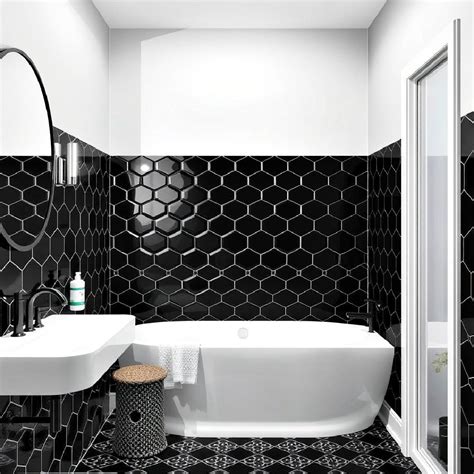 30 Black Tile Bathroom Ideas To Create A Statement
