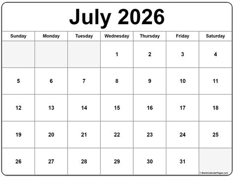 July 2026 calendar | free printable calendars