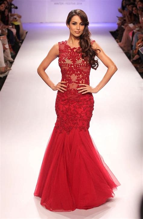 red-mermaid-gown-Malaika-Arora-Khan-in-Red-fish-cut-gown-designed-by ...