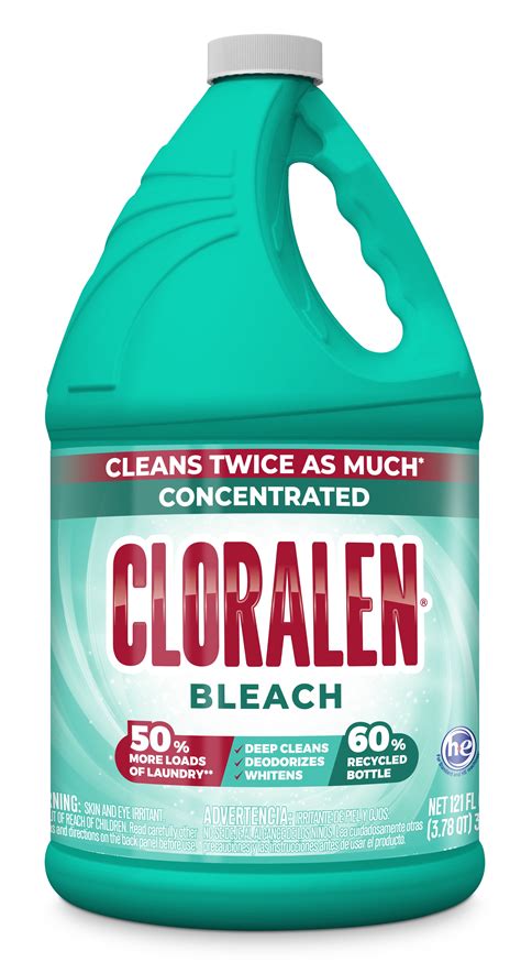 CLORALEN® Concentrated Household Cleaning Liquid Bleach (121 fl oz ...