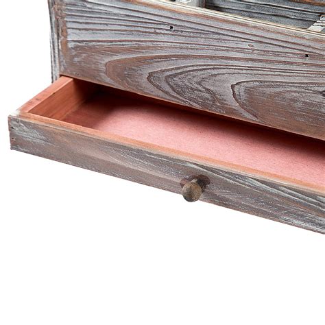 White Whale Wooden Desktop Office Supplies Organizer, Mail Sorter and ...